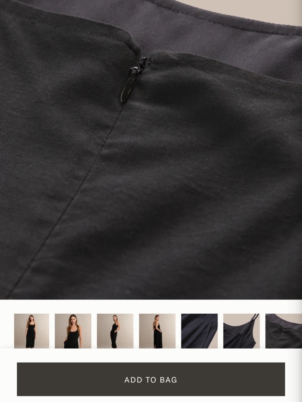 Jenni Kayne Black Midi Slip Dress - Picture 2 of 5